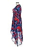 Julia Jordan 100% Polyester Print Blue Cocktail Dress Size 2 - photo 5