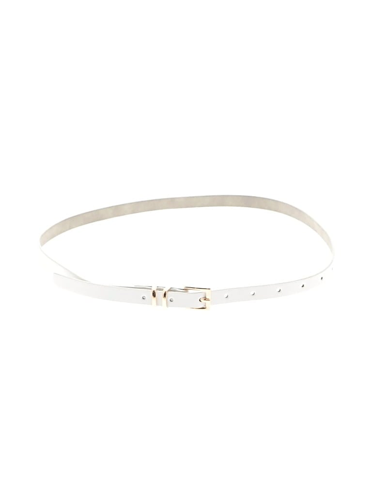 Pre-owned Unbranded Belt In White