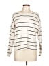 Apt. 9 Stripes Ivory Pullover Sweater Size L - photo 1