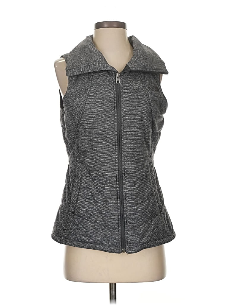 Pre-owned The North Face Vest In Gray
