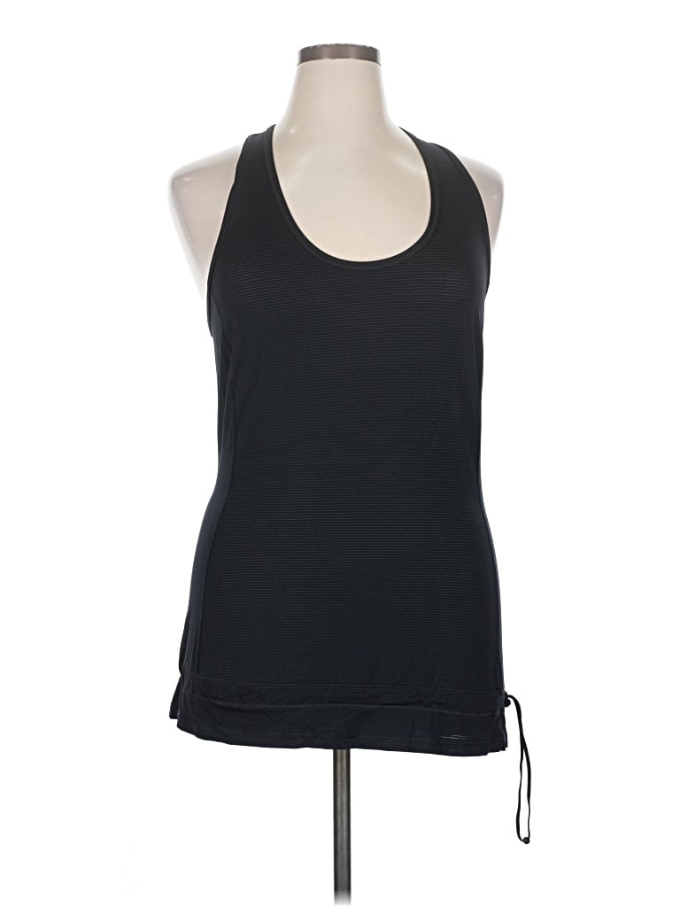 Pre-owned Lululemon Athletica Tank Top Black Halter Neckline Tops