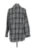 Unbranded 100% Polyester Plaid Gray Coat Size L - photo 2
