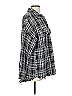 Unbranded 100% Polyester Plaid Gray Coat Size L - photo 4
