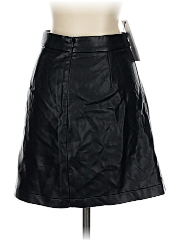 French Connection Faux Leather Skirt (view 2)