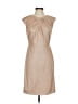 Donna Ricco 100% Polyester Metallic Tan Cocktail Dress Size 2 - photo 1