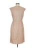 Donna Ricco 100% Polyester Metallic Tan Cocktail Dress Size 2 - photo 2