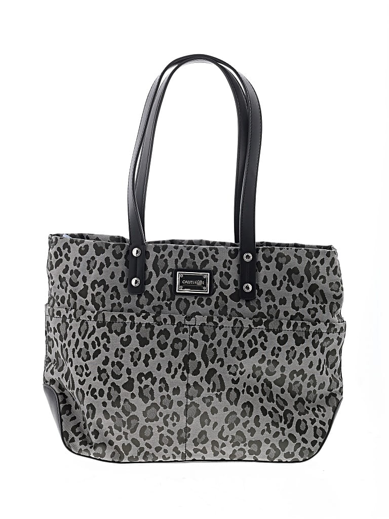 Pre-owned Calvin Klein Tote Bag In Gray