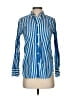 J.Crew 100% Cotton Stripes Blue Long Sleeve Button-Down Shirt Size 0 - photo 1