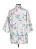 Malia Floral Gray 3/4 Sleeve Button-Down Shirt Size L - photo 2