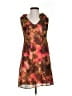 Ann Taylor LOFT 100% Polyester Tie-dye Brown Cocktail Dress Size 0 - photo 1
