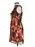 Ann Taylor LOFT 100% Polyester Tie-dye Brown Cocktail Dress Size 0 - photo 5