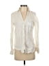 Zara Ivory Long Sleeve Button-Down Shirt Size XS - photo 1