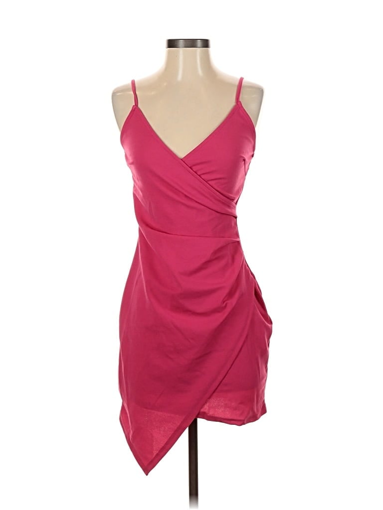 Pre-owned Unbranded Cocktail Dress In Burgundy