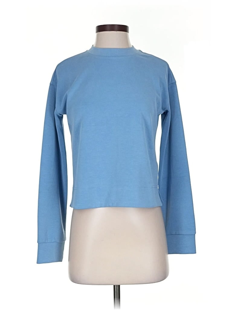 Pre-owned Athleta Sweatshirt In Blue