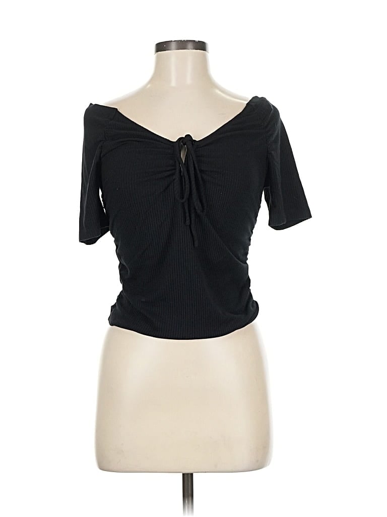 Pre-owned Simkhai Short Sleeve T-shirt In Black