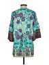Hale Bob 100% Polyester Teal 3/4 Sleeve Blouse Size S - photo 2