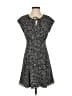 Bailey 44 100% Polyester Print Gray Casual Dress Size 4 - photo 1