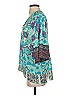 Hale Bob 100% Polyester Teal 3/4 Sleeve Blouse Size S - photo 5