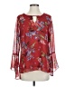 CAbi 100% Polyester Red 3/4 Sleeve Blouse Size S - photo 1