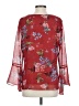 CAbi 100% Polyester Red 3/4 Sleeve Blouse Size S - photo 2