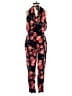 Ella Moss 100% Rayon Floral Black Jumpsuit Size XS - photo 2