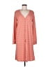 Assorted Brands Stripes Orange Casual Dress Size M - photo 1