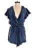 Lovers + Friends Solid Blue Romper Size XS - photo 1