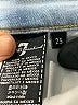 7 For All Mankind Stripes Blue Jeans Size 25 waist - photo 8