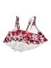 Rose Gal Floral Red Swimsuit Top Size 1X - photo 2