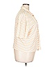 Torrid Stripes Ivory Short Sleeve Blouse Size 2X Plus (2) - photo 4