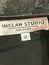 Inclán Studio 100% Polyester Metallic Silver Cocktail Dress Size 2 - photo 4