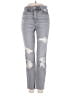 American Eagle Outfitters Hearts Gray Jeans Size 0 X LONG - photo 1