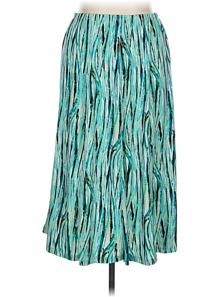 Jm Collection Casual Skirt In Green