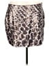 Express Animal Print Silver Casual Skirt Size L - photo 1