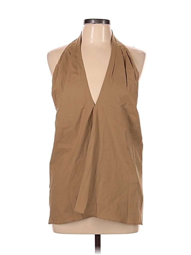 Banana Republic Sleeveless Blouse In Brown