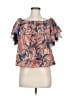 Weekend Orange Short Sleeve Blouse Size M - photo 1