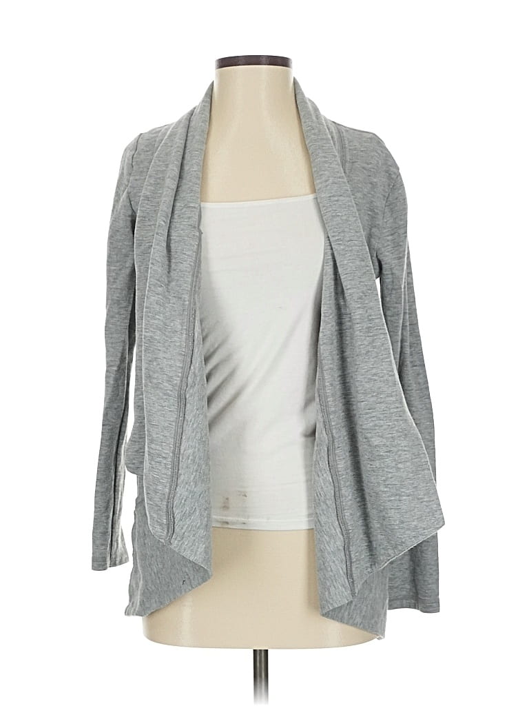 Pre-owned Lucy Cardigan Sweater In Gray