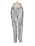 Ann Taylor LOFT 100% Lyocell Stripes Silver Casual Pants Size 4 - photo 1