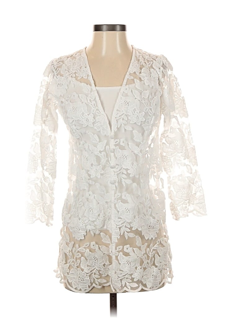 Pre-owned Linea By Louis Dell'olio Kimono In White