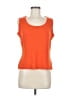 St. John Orange Sleeveless Top Size L - photo 1