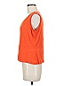 St. John Orange Sleeveless Top Size L - photo 5