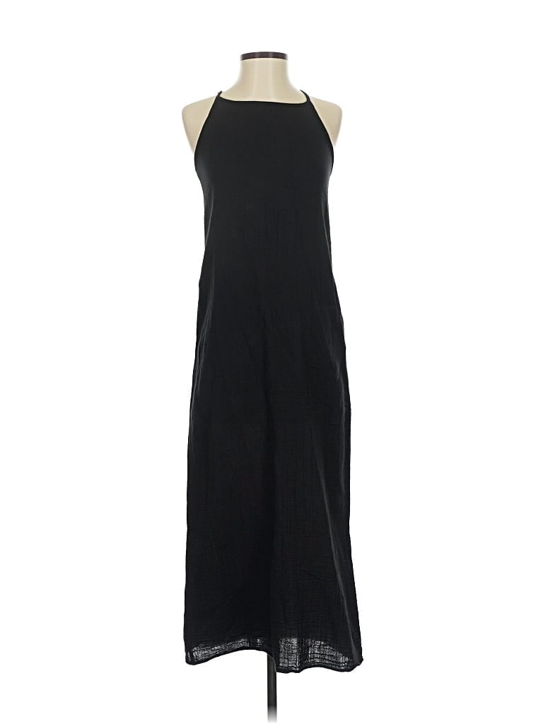 Pre-owned Zara Casual Dress In Black