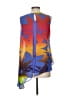 Frank Lyman Design 100% Polyester Blue Sleeveless Blouse Size 4 - photo 2