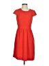 J.Crew 100% Polyester Solid Red Casual Dress Size 2 - photo 1