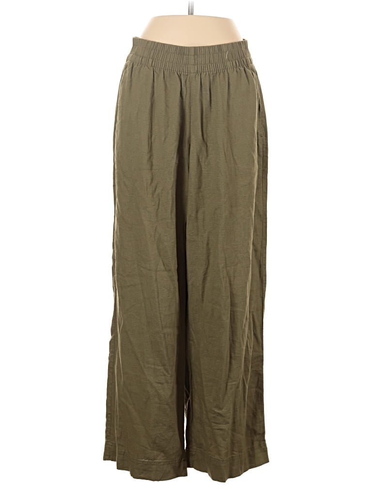 Pre-owned Old Navy Linen Pants In Green