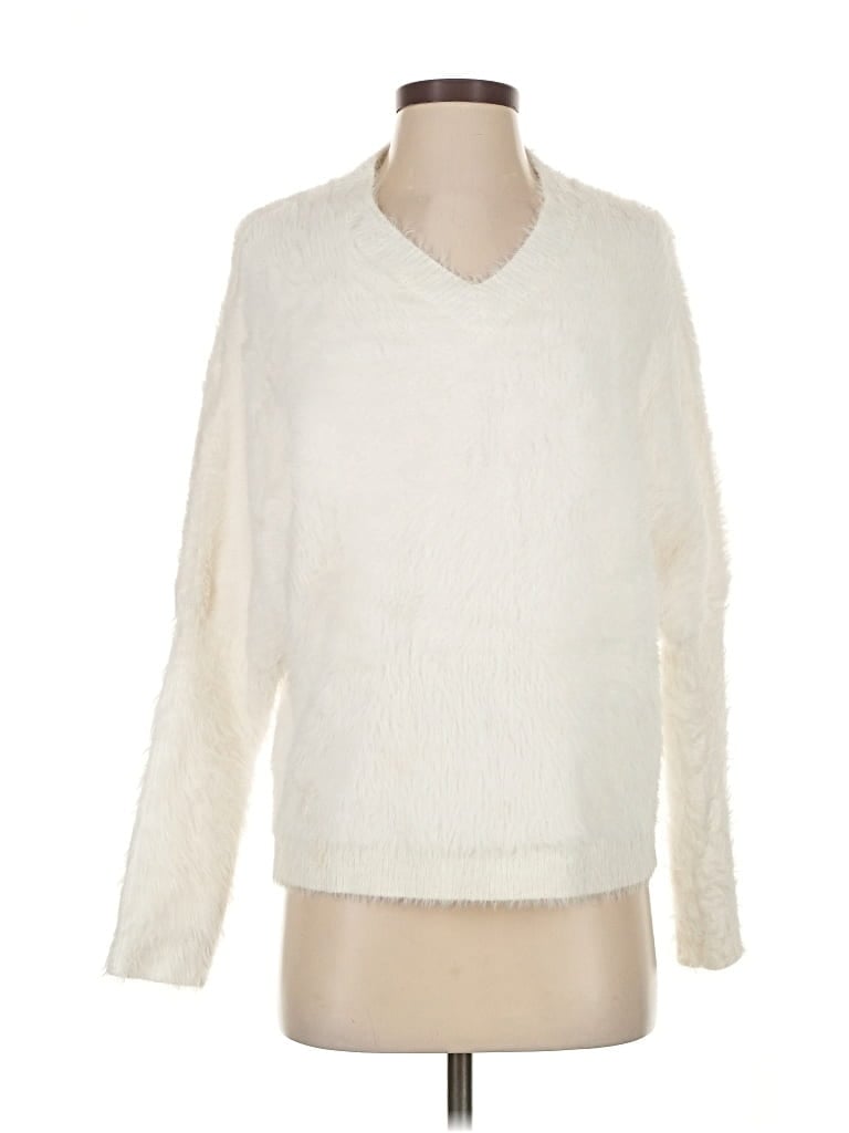Pre-owned Gilli Pullover Sweater In White