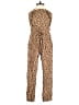 Rue Stiic Animal Print Brown Jumpsuit Size XS - photo 1