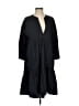 Zara Solid Black Casual Dress Size XS - photo 1