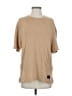 Rag & Bone Solid Tan Short Sleeve T-Shirt Size S - photo 1