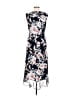 Connected Apparel Floral Blue Cocktail Dress Size 6 - photo 2